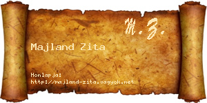 Majland Zita névjegykártya